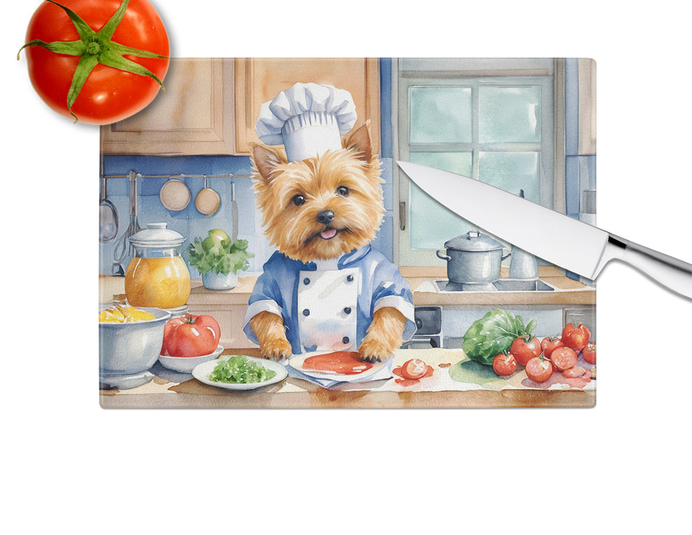 DAC6292LCB 15 x 12 in. Norwich Terrier The Chef Glass Cutting Board