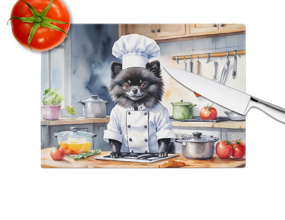 DAC6300LCB 15 x 12 in. Pomeranian The Chef Glass Cutting Board