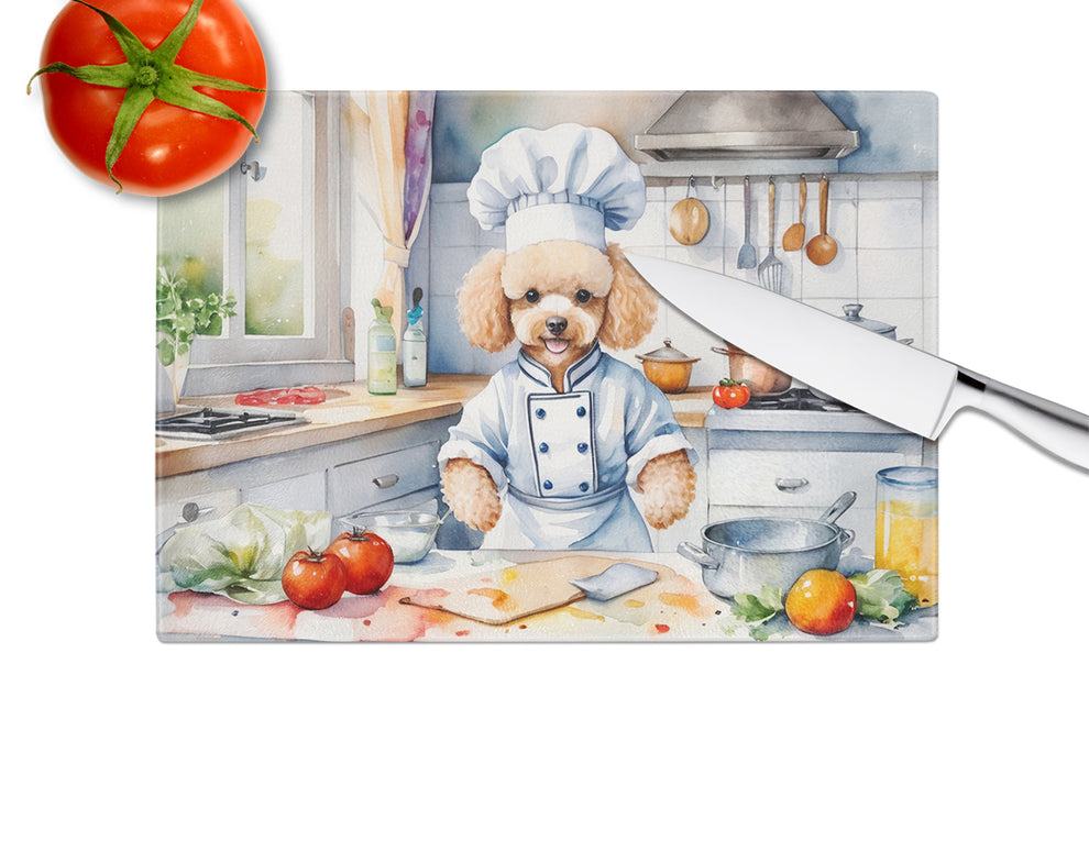 DAC6308LCB 15 x 12 in. Poodle The Chef Glass Cutting Board