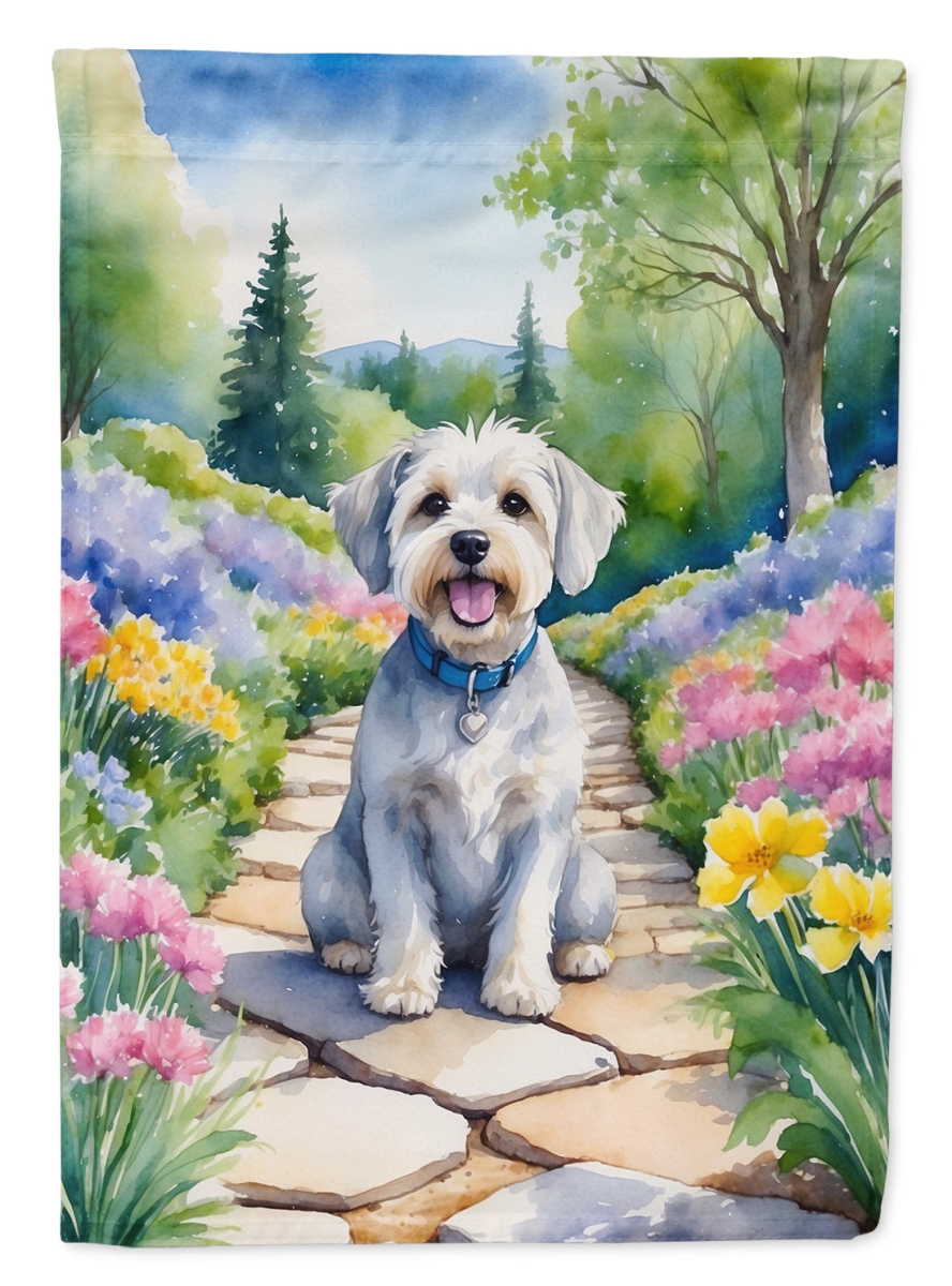 DAC6616GF 15.5 x 11.25 in. Dandie Dinmont Terrier Spring Path Garden Flag