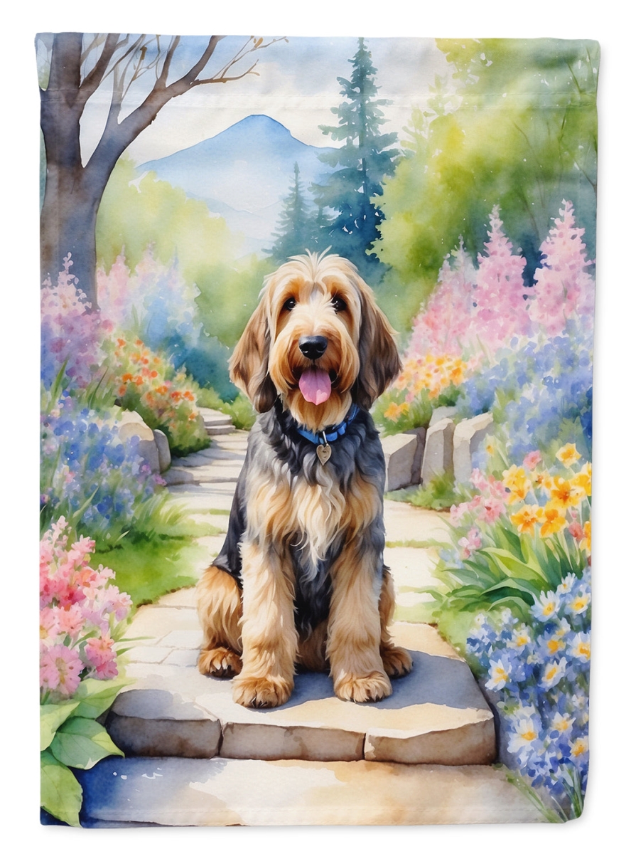 DAC6683CHF 40 x 28 in. Otterhound Spring Path House Flag