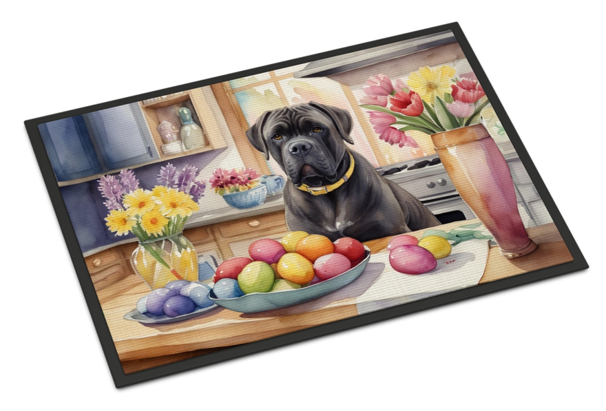 DAC6782MAT 18 x 27 in. Decorating Easter Cane Corso Doormat