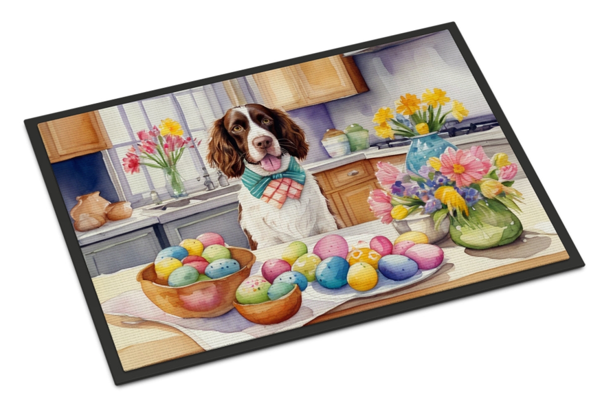 18 x 27 in. Decorating Easter English Springer Spaniel Doormat