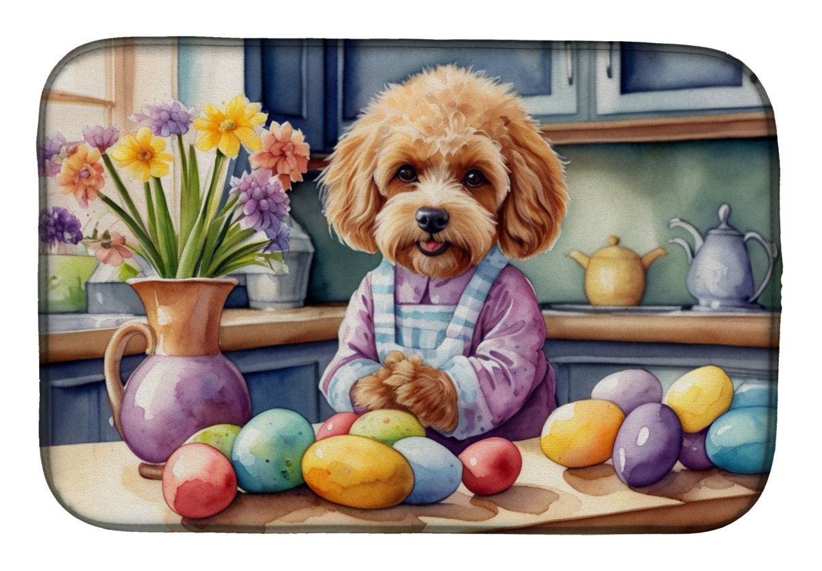 Picture of Carolines Treasures DAC6792DDM 21 x 14 in. Decorating Easter Cockapoo Dish Drying Mat