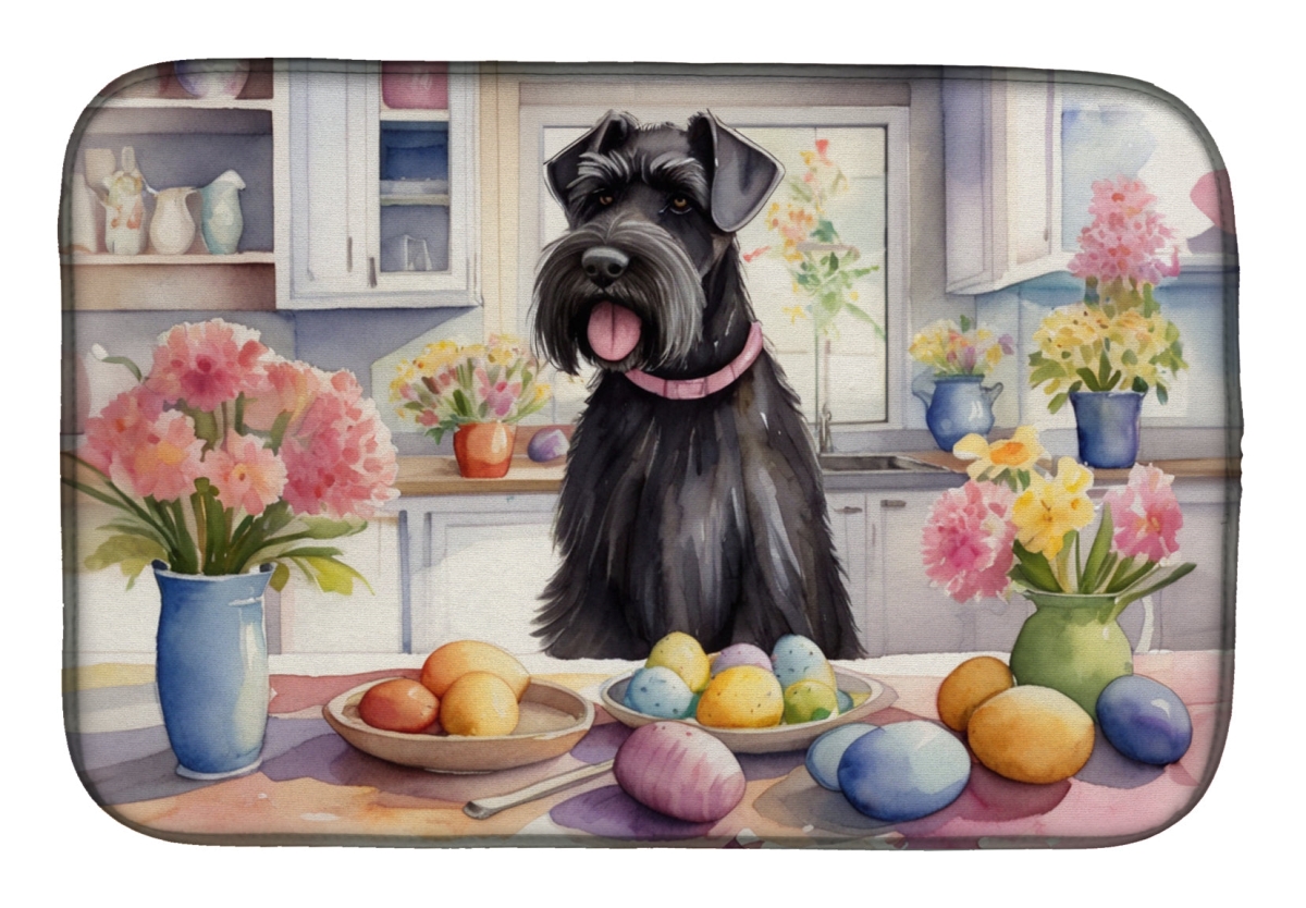 Picture of Carolines Treasures DAC6821DDM 21 x 14 in. Decorating Easter Giant Schnauzer Dish Drying Mat