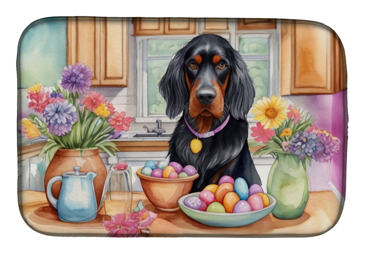 Picture of Carolines Treasures DAC6824DDM 21 x 14 in. Decorating Easter Gordon Setter Dish Drying Mat