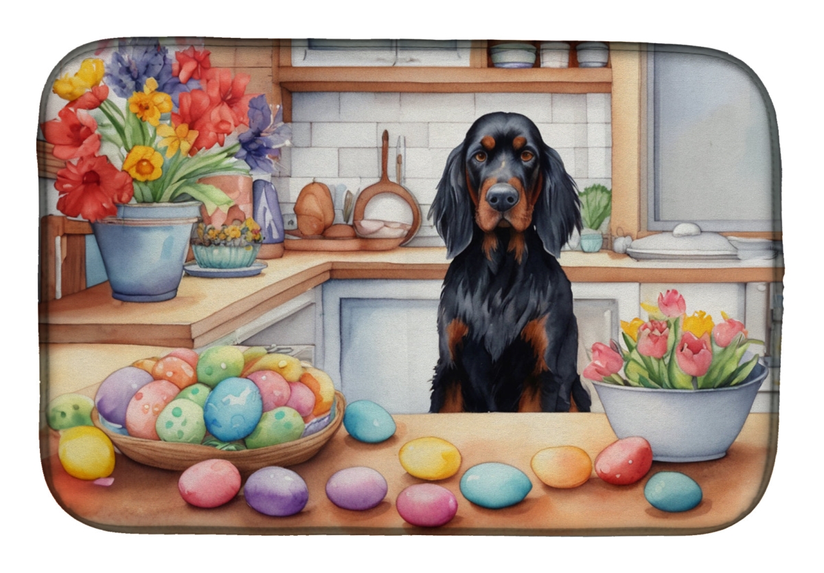 Picture of Carolines Treasures DAC6825DDM 21 x 14 in. Decorating Easter Gordon Setter Dish Drying Mat
