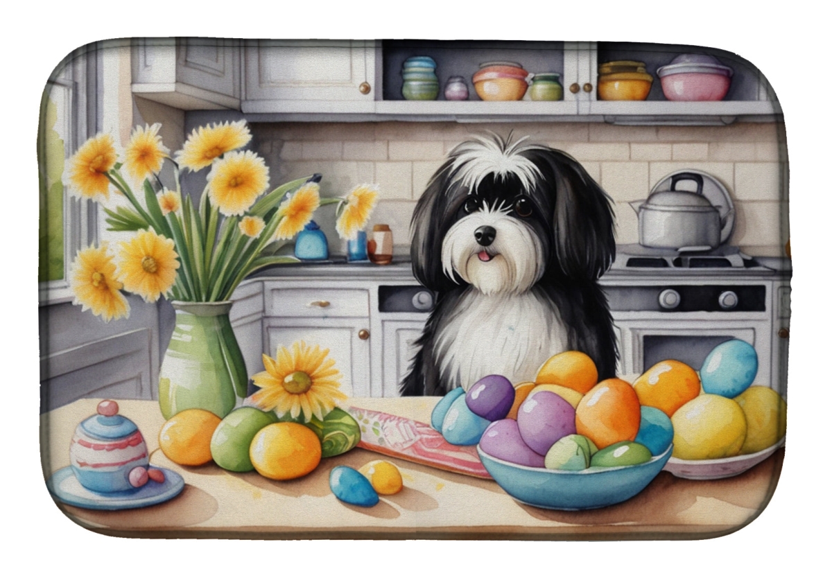 Picture of Carolines Treasures DAC6832DDM 21 x 14 in. Decorating Easter Havanese Dish Drying Mat