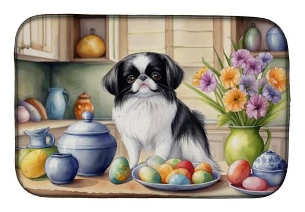 Picture of Carolines Treasures DAC6839DDM 21 x 14 in. Decorating Easter Japanese Chin Dish Drying Mat