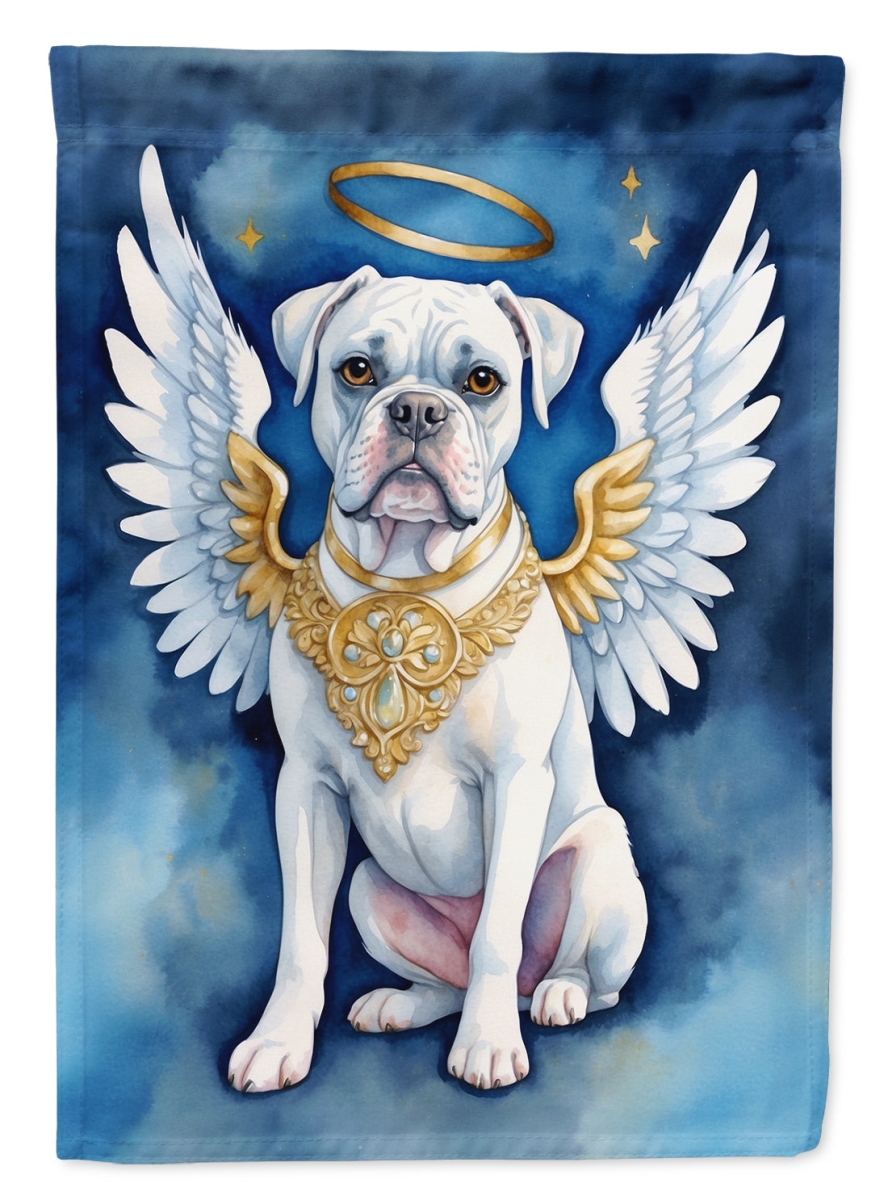 DAC7100CHF 40 x 28 in. White Boxer My Angel House Flag