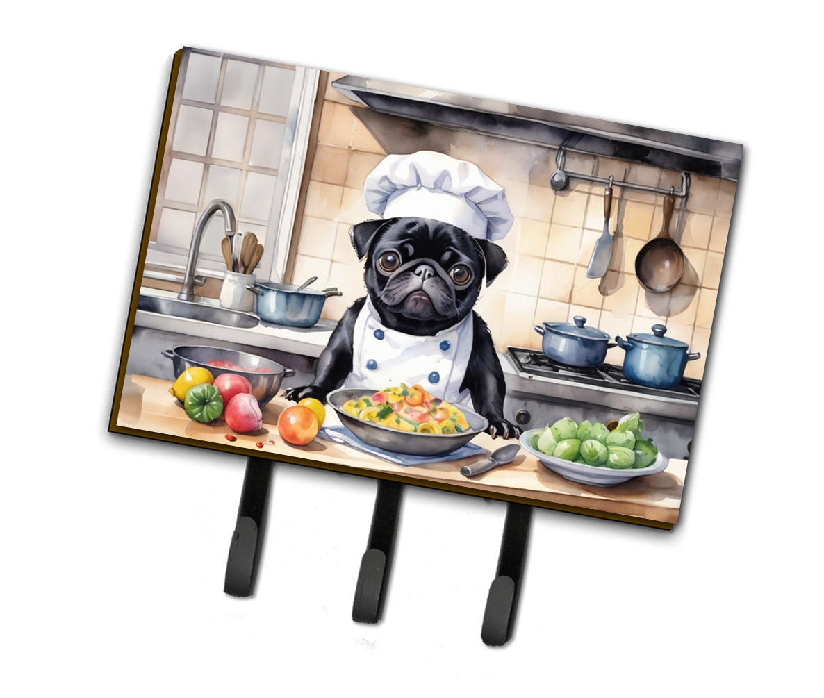 DAC6310TH68 9 x 6 in. Pug The Chef Leash or Key Holder