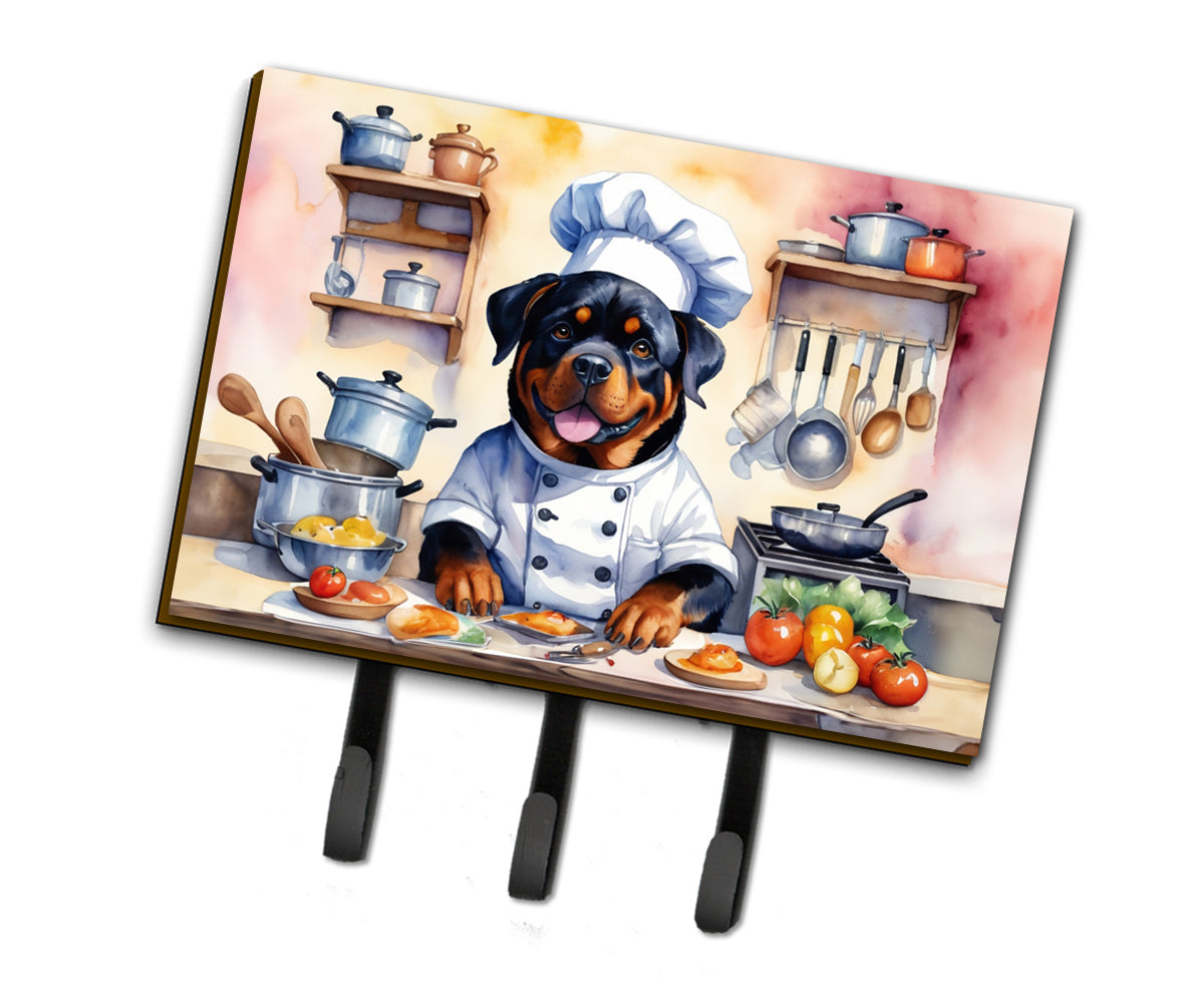 DAC6316TH68 9 x 6 in. Rottweiler The Chef Leash or Key Holder