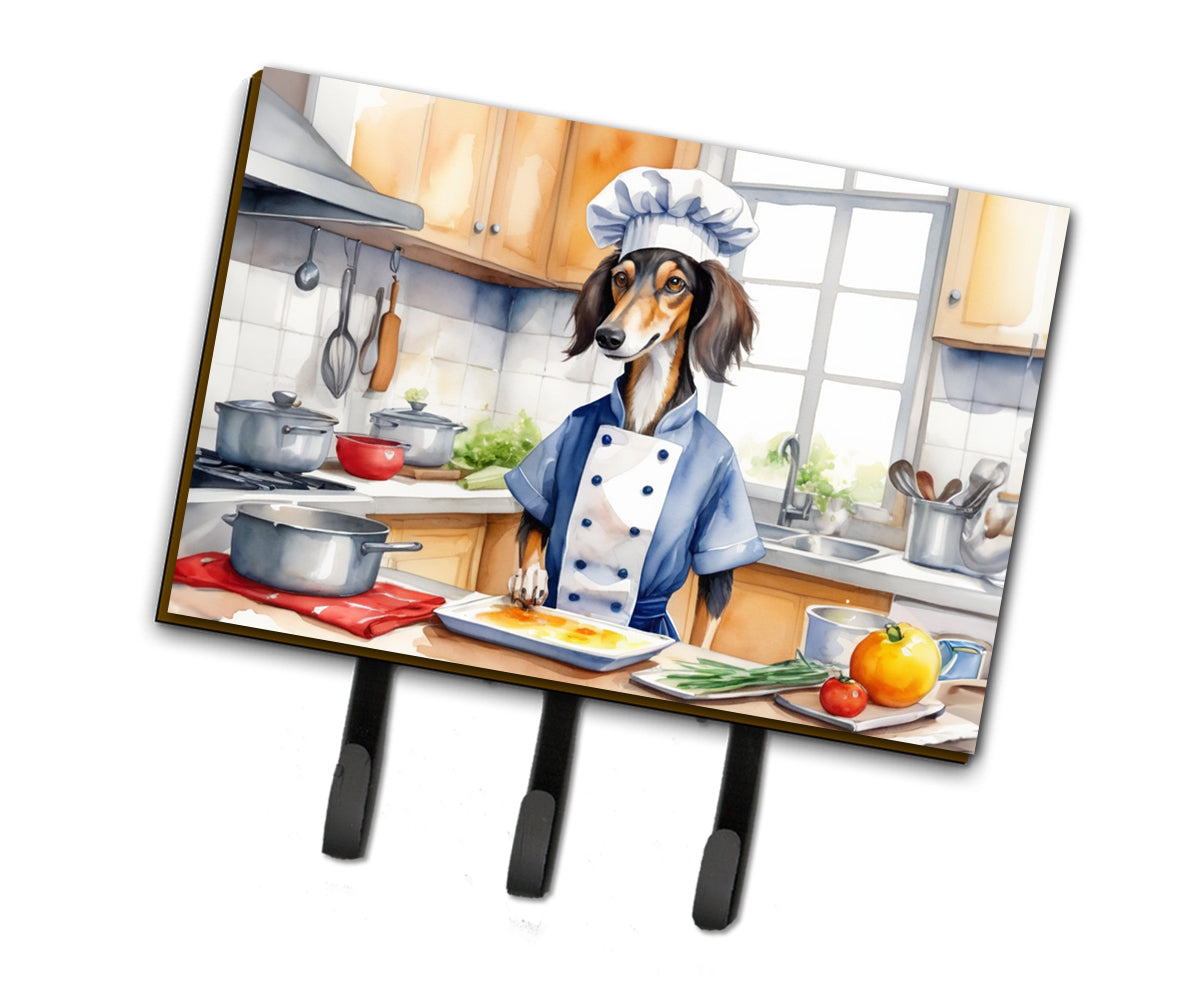 9 x 6 in. Saluki The Chef Leash or Key Holder
