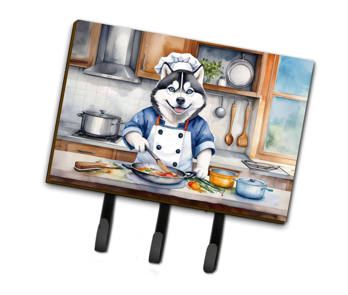 DAC6328TH68 9 x 6 in. Siberian Husky The Chef Leash or Key Holder