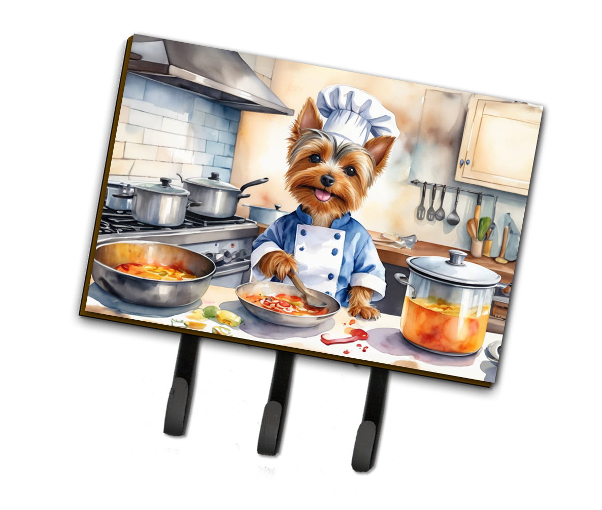 9 x 6 in. Silky Terrier The Chef Leash or Key Holder