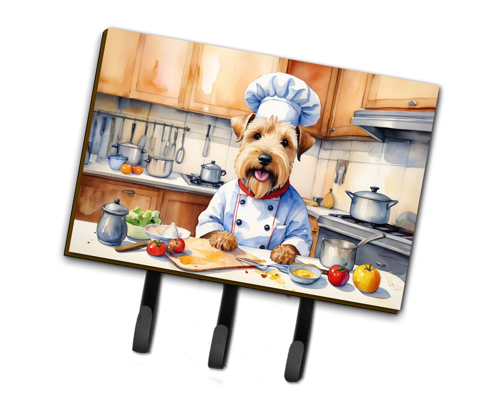 9 x 6 in. Wheaten Terrier The Chef Leash or Key Holder