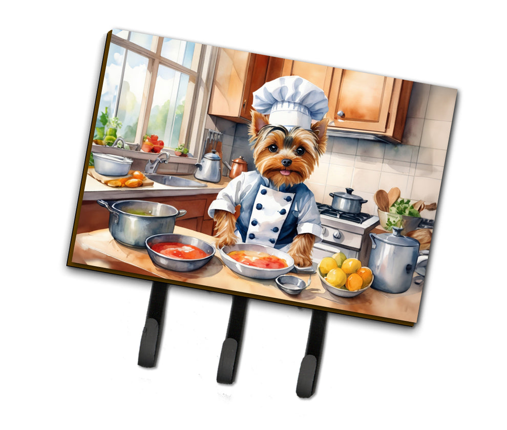 Picture of Carolines Treasures DAC6343TH68 9 x 6 in. Unisex Yorkie Yorkshire Terrier The Chef Leash or Key Holder
