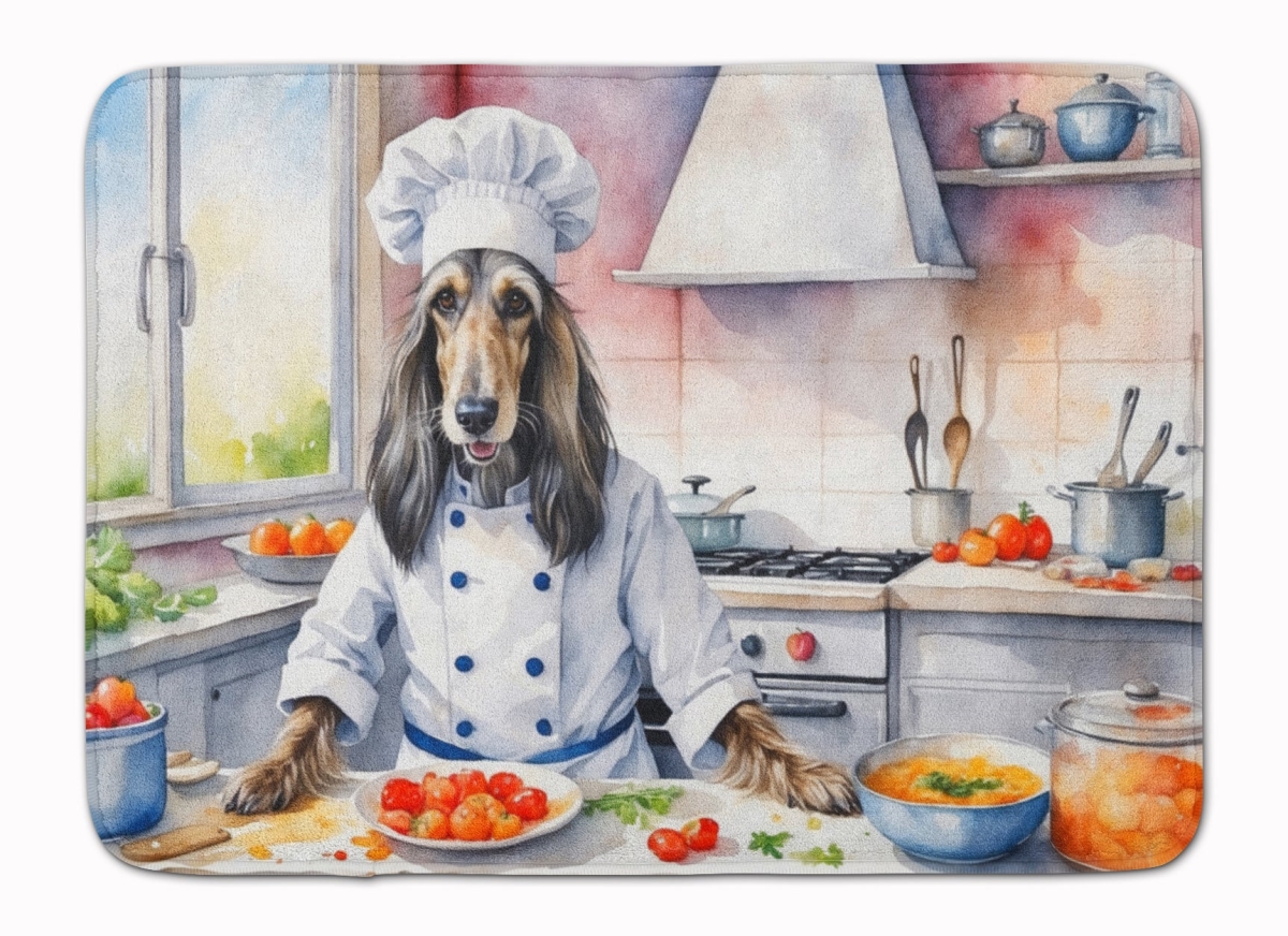 DAC6180RUG 19 x 27 in. Afghan Hound The Chef Memory Foam Kitchen Mat