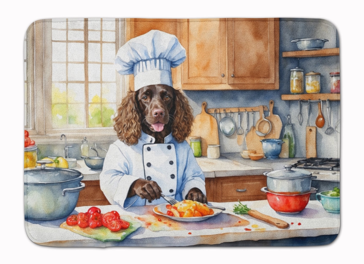 19 x 27 in. American Water Spaniel The Chef Memory Foam Kitchen Mat