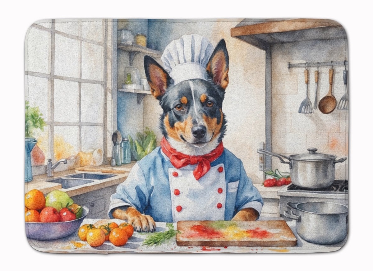 DAC6192RUG 19 x 27 in. Australian Cattle Dog The Chef Memory Foam Kitchen Mat