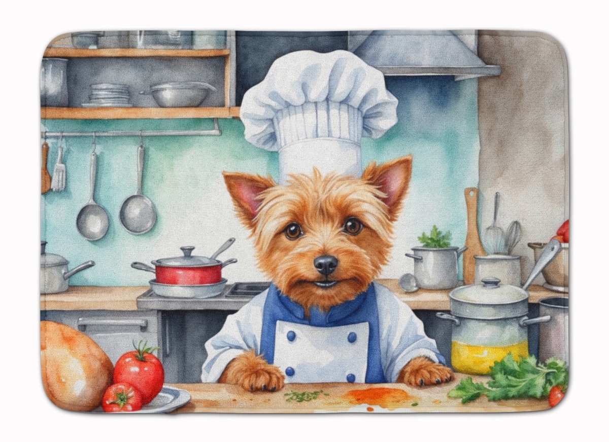 DAC6194RUG 19 x 27 in. Australian Terrier The Chef Memory Foam Kitchen Mat