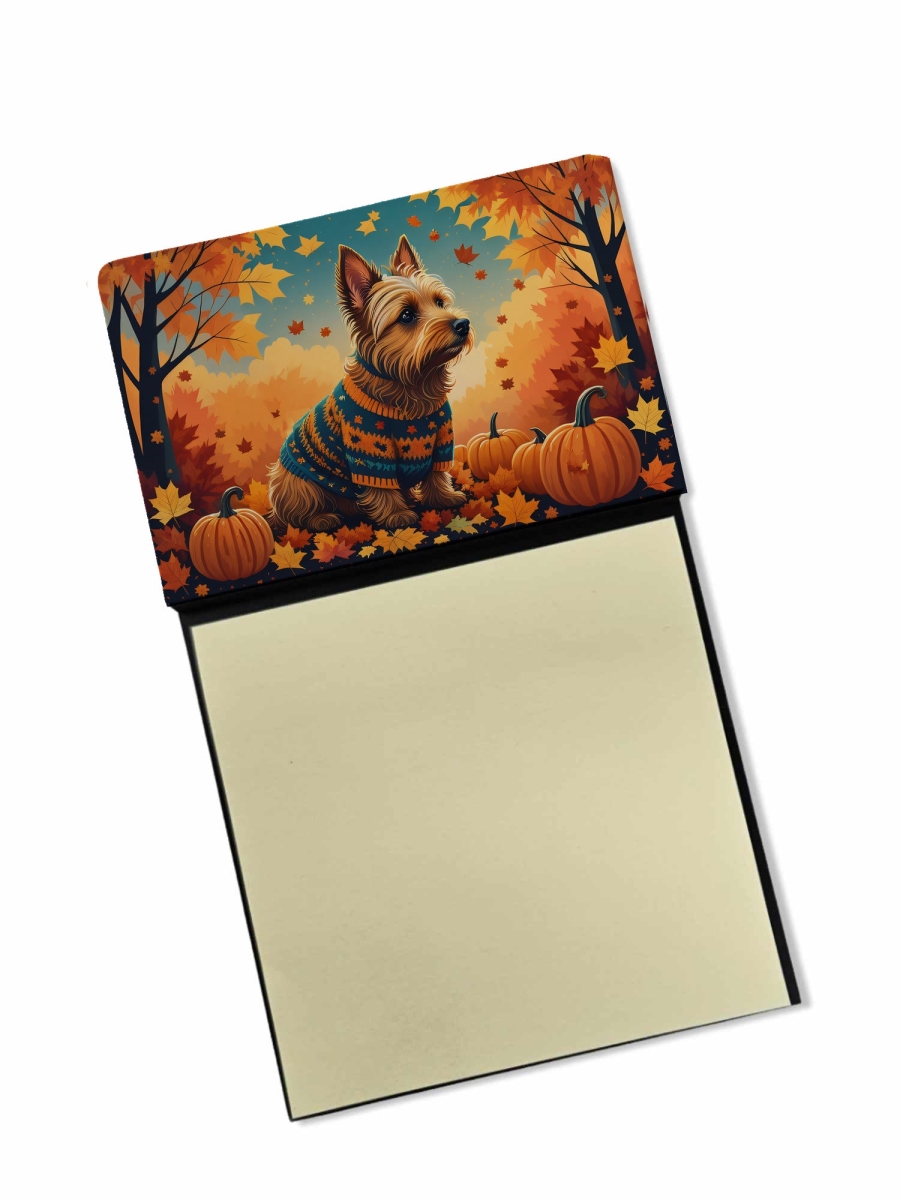 DAC1010SN 5.25 x 3.25 in. Australian Terrier Terrier Fall Sticky Note Holder