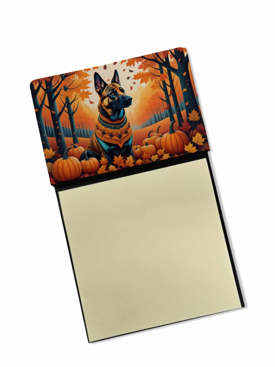 DAC1016SN 5.25 x 3.25 in. Belgian Malinois Fall Sticky Note Holder