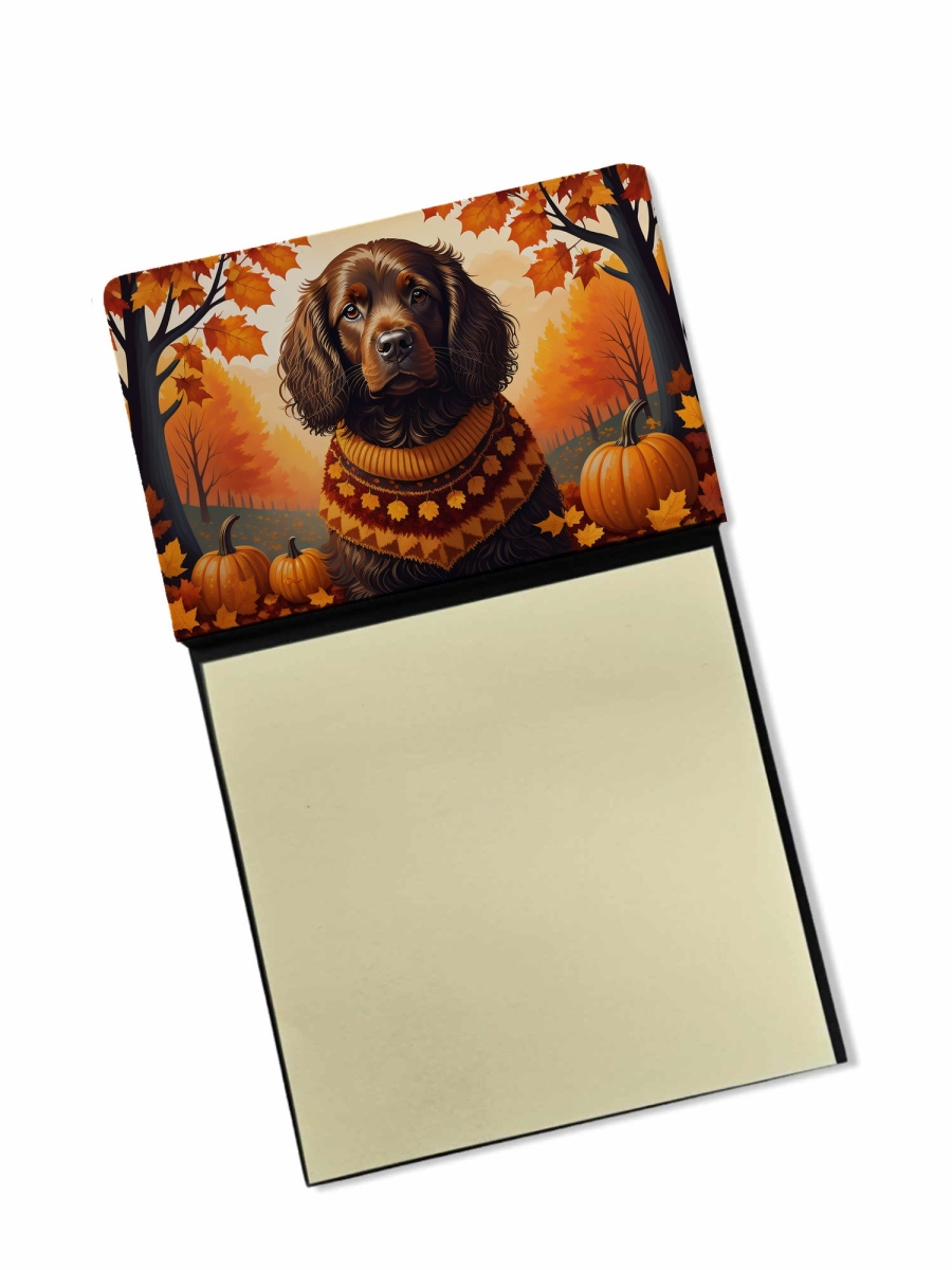 DAC1027SN 5.25 x 3.25 in. Boykin Spaniel Fall Sticky Note Holder
