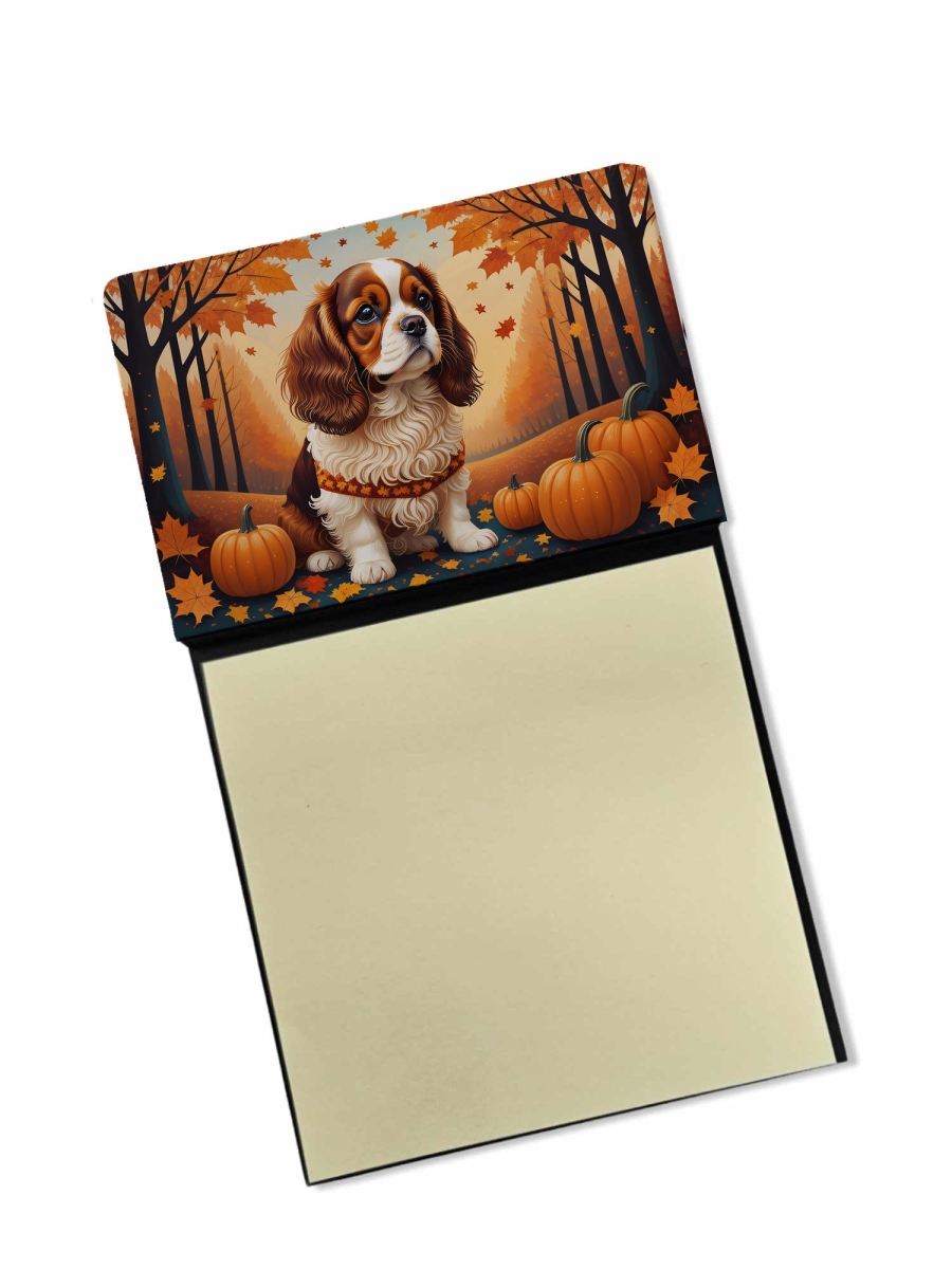 DAC1033SN 5.25 x 3.25 in. Cavalier Spaniel Fall Sticky Note Holder