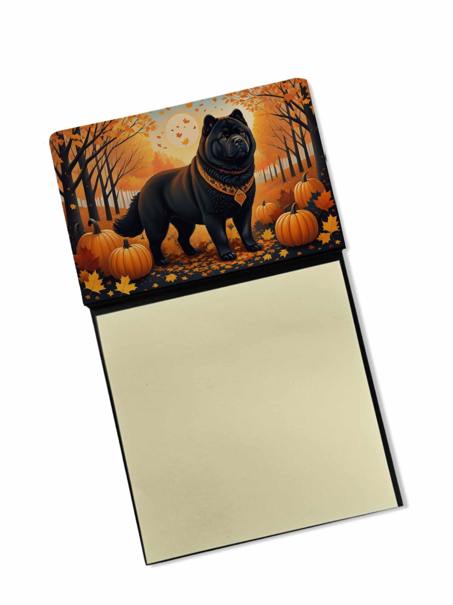 DAC1036SN 5.25 x 3.25 in. Black Chow Chow Fall Sticky Note Holder