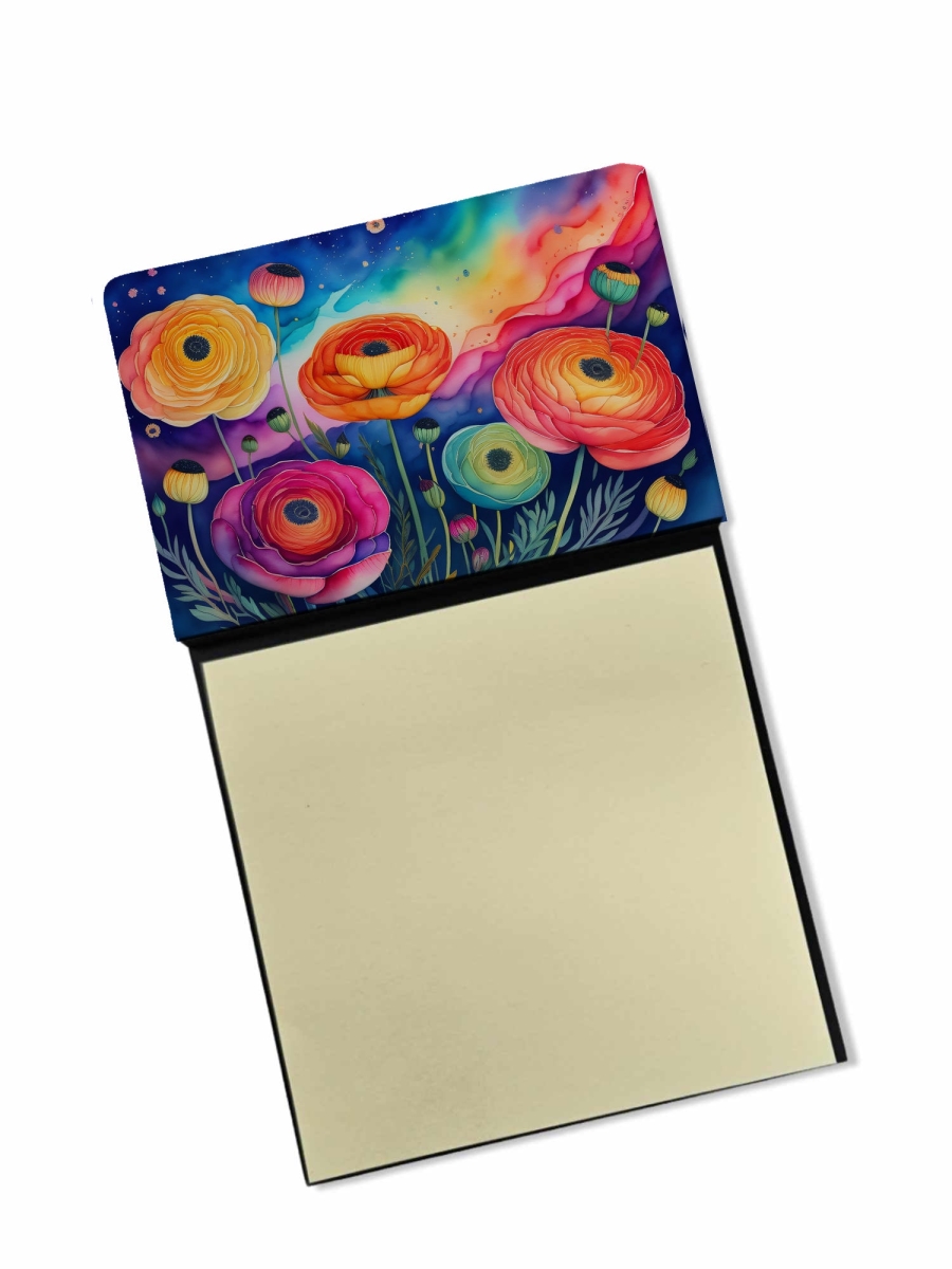 DAC1456SN 5.25 x 3.25 in. Ranunculus in Color Sticky Note Holder