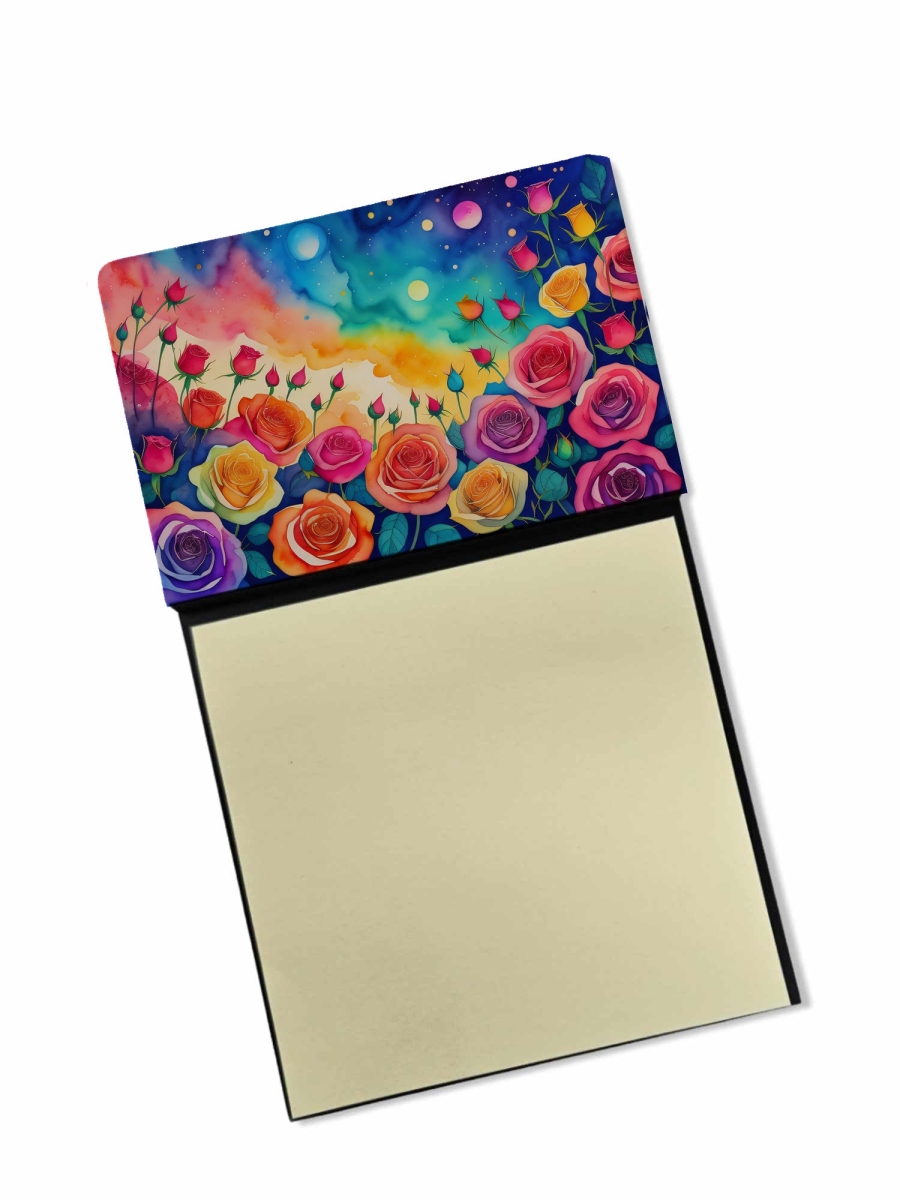 DAC1457SN 5.25 x 3.25 in. Roses in Color Sticky Note Holder