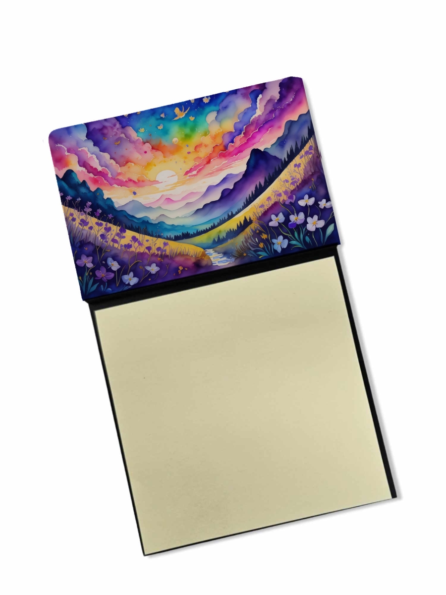 DAC1463SN 5.25 x 3.25 in. Violets in Color Sticky Note Holder