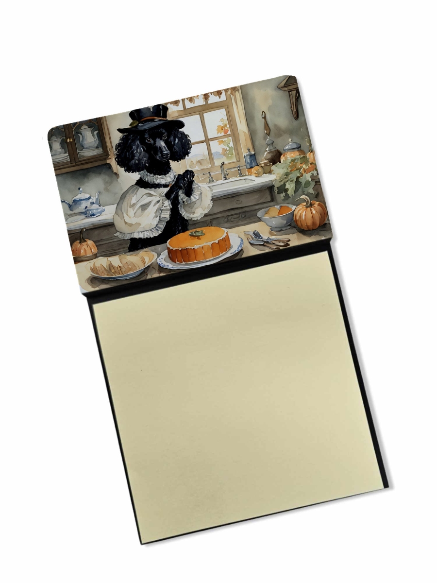 DAC1801SN 5.25 x 3.25 in. Poodle Fall Kitchen Pumpkins Sticky Note Holder