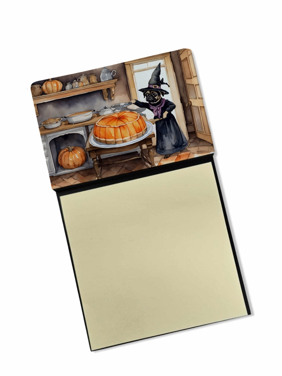DAC1804SN 5.25 x 3.25 in. Pug Fall Kitchen Pumpkins Sticky Note Holder