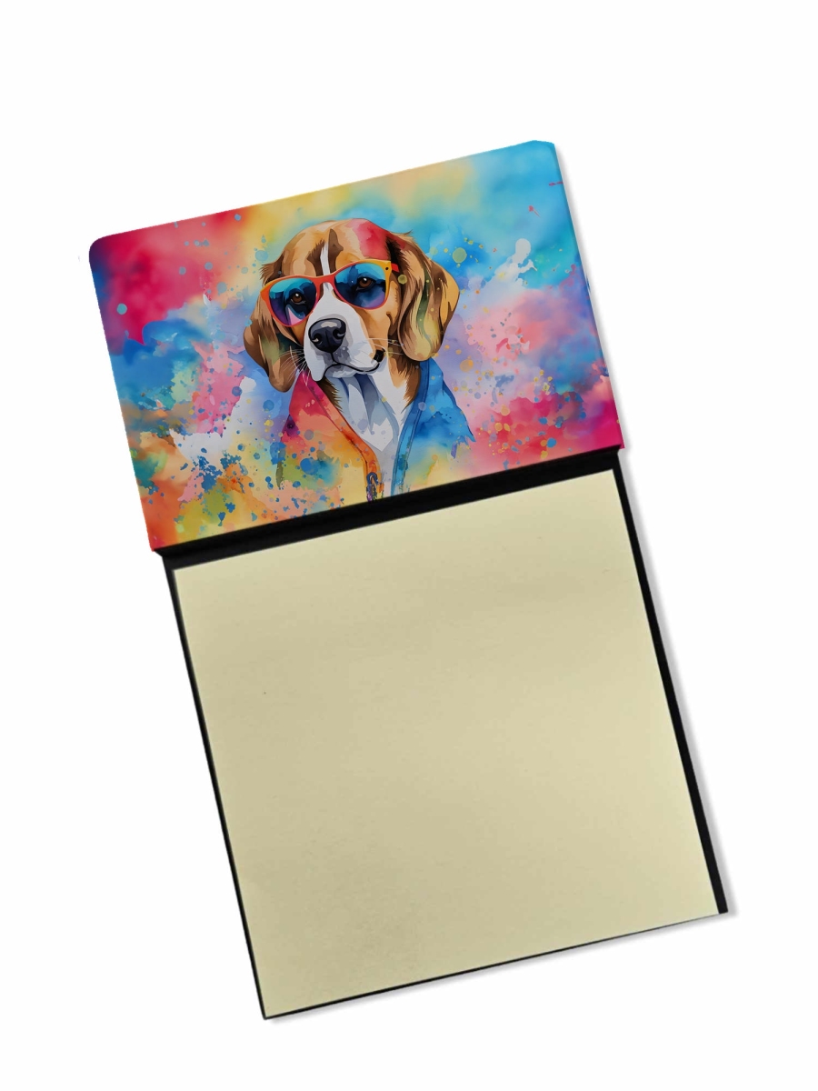 DAC2455SN 5.25 x 3.25 in. Beagle Hippie Dawg Sticky Note Holder