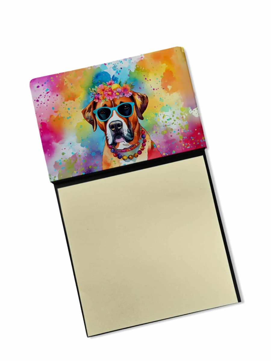 DAC2472SN 5.25 x 3.25 in. Boxer Hippie Dawg Sticky Note Holder