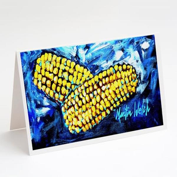MW1235GCA7P 5 x 7 in. Two Corn Please Greeting Cards - Pack of 8