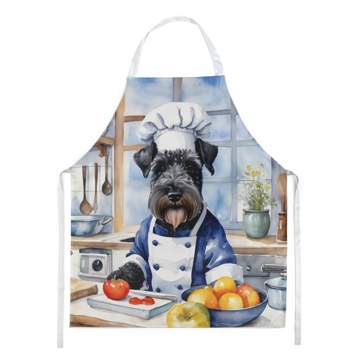 Picture of Carolines Treasures DAC6273APRON 30 x 27 in. Kerry Blue Terrier The Chef Apron