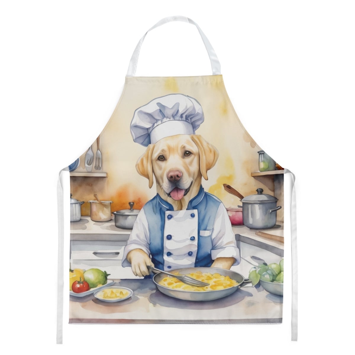 Picture of Carolines Treasures DAC6278APRON 30 x 27 in. Yellow Labrador Retriever The Chef Apron