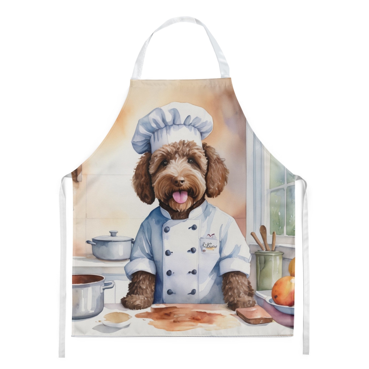 Picture of Carolines Treasures DAC6279APRON 30 x 27 in. Labradoodle The Chef Apron