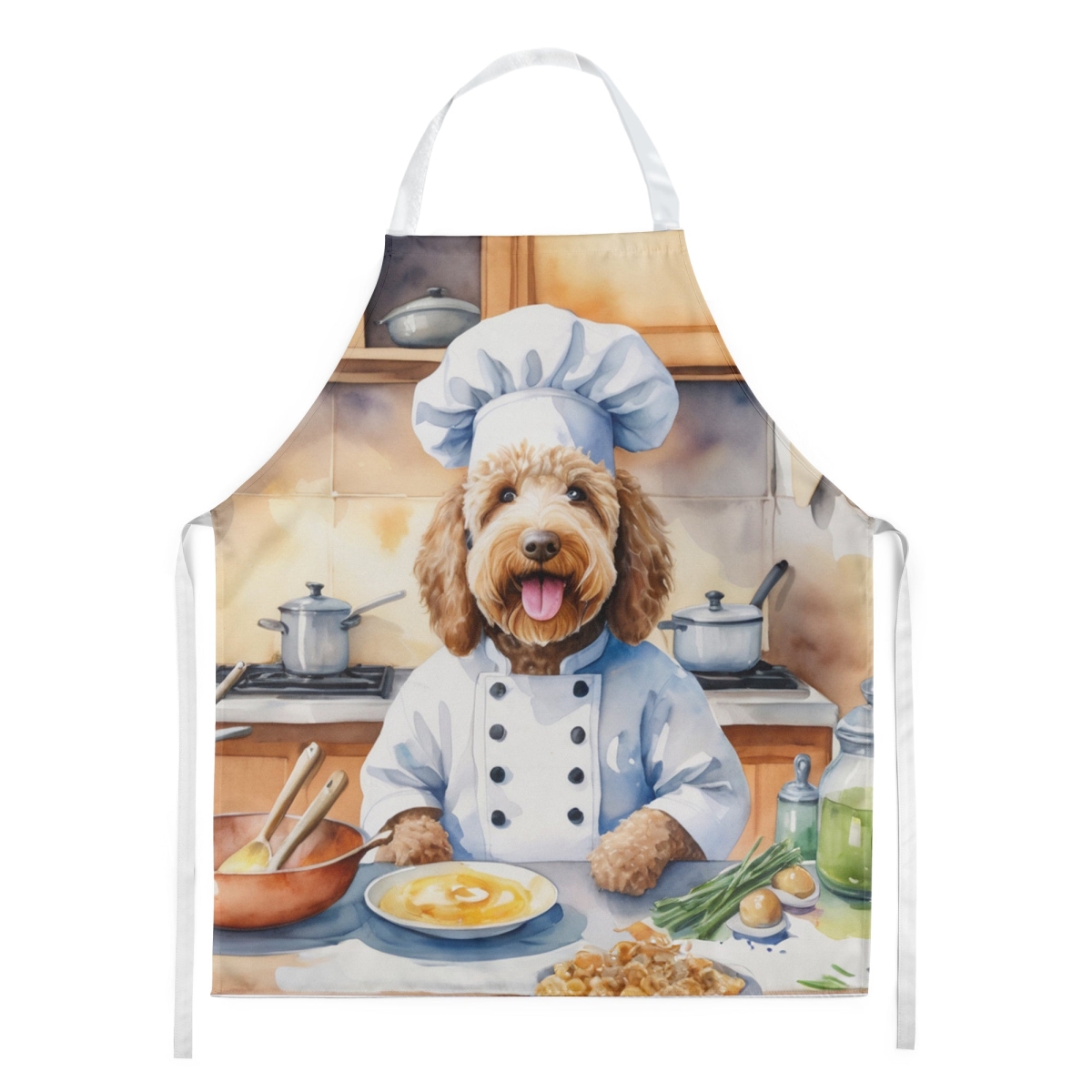 Picture of Carolines Treasures DAC6280APRON 30 x 27 in. Labradoodle The Chef Apron