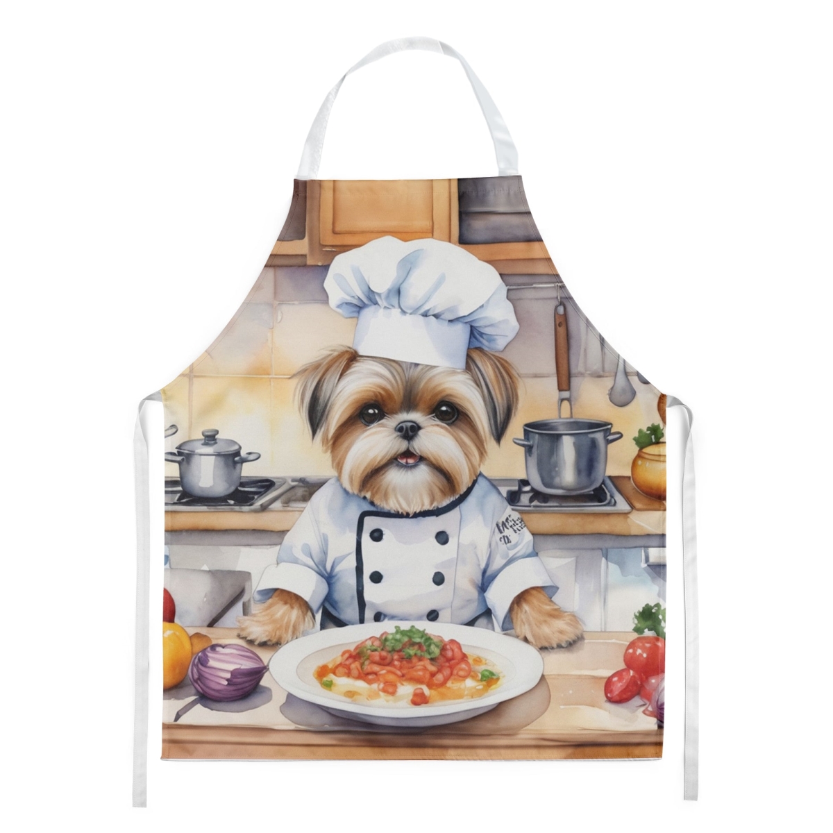 Picture of Carolines Treasures DAC6282APRON 30 x 27 in. Lhasa Apso The Chef Apron