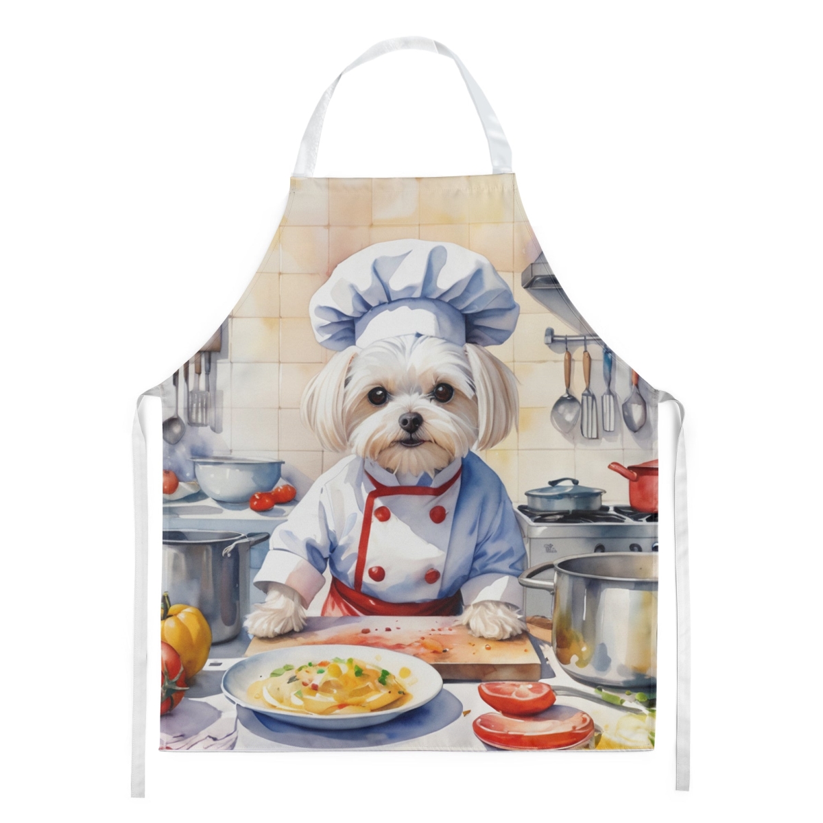 Picture of Carolines Treasures DAC6283APRON 30 x 27 in. Maltese The Chef Apron