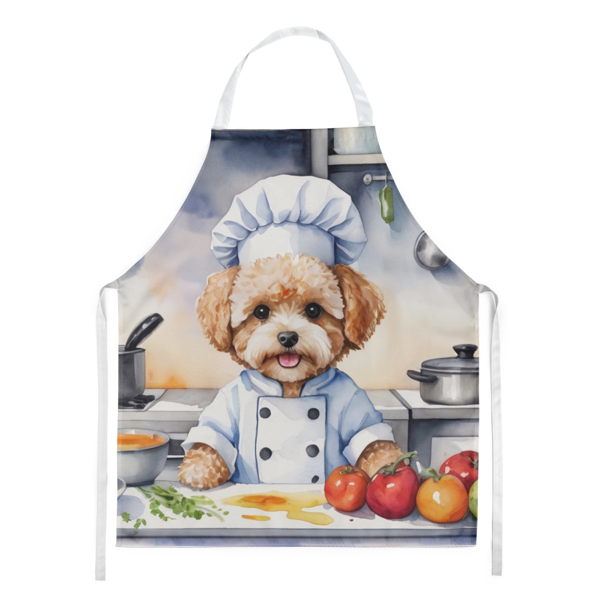 Picture of Carolines Treasures DAC6284APRON 30 x 27 in. Maltipoo The Chef Apron