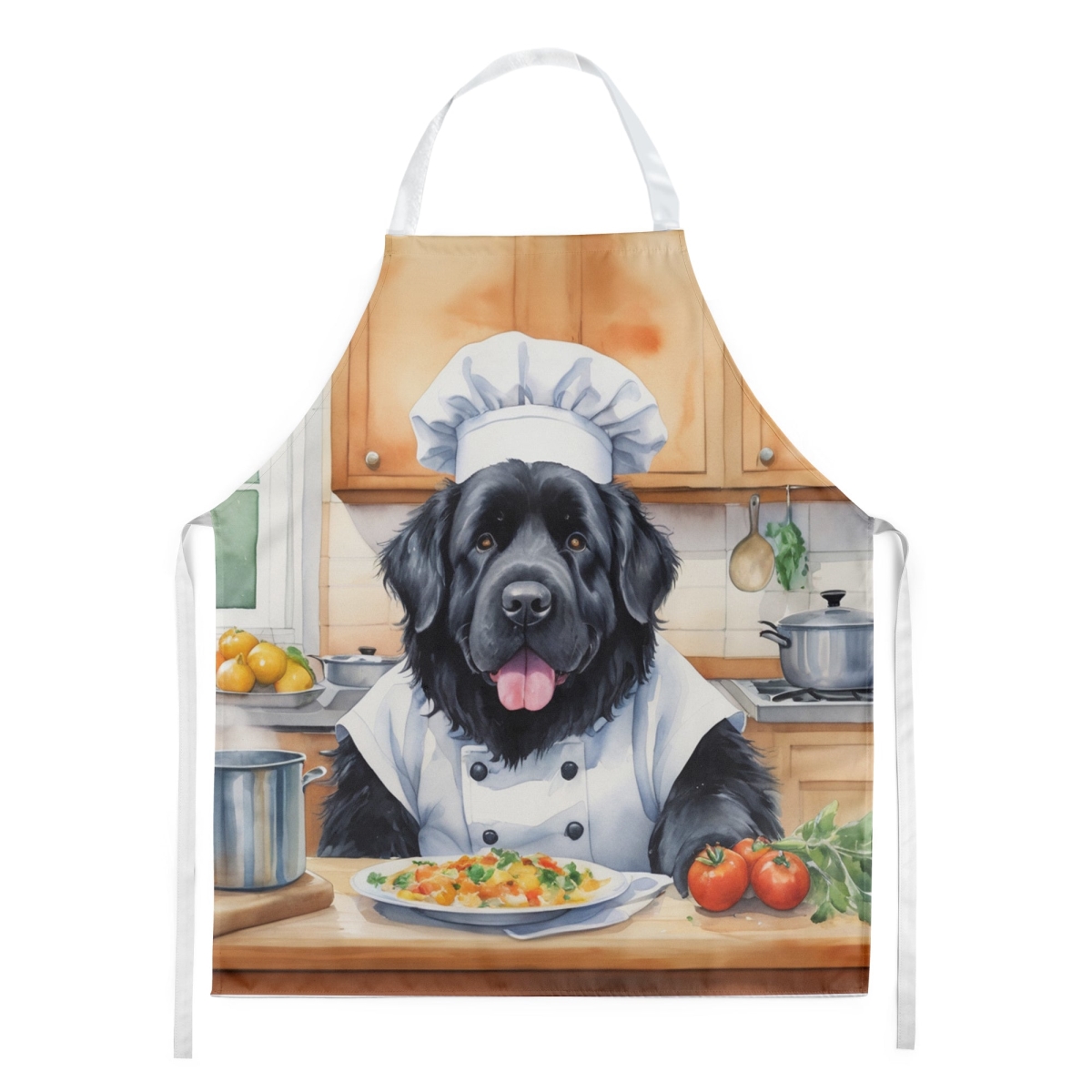 Picture of Carolines Treasures DAC6288APRON 30 x 27 in. foundland The Chef Apron