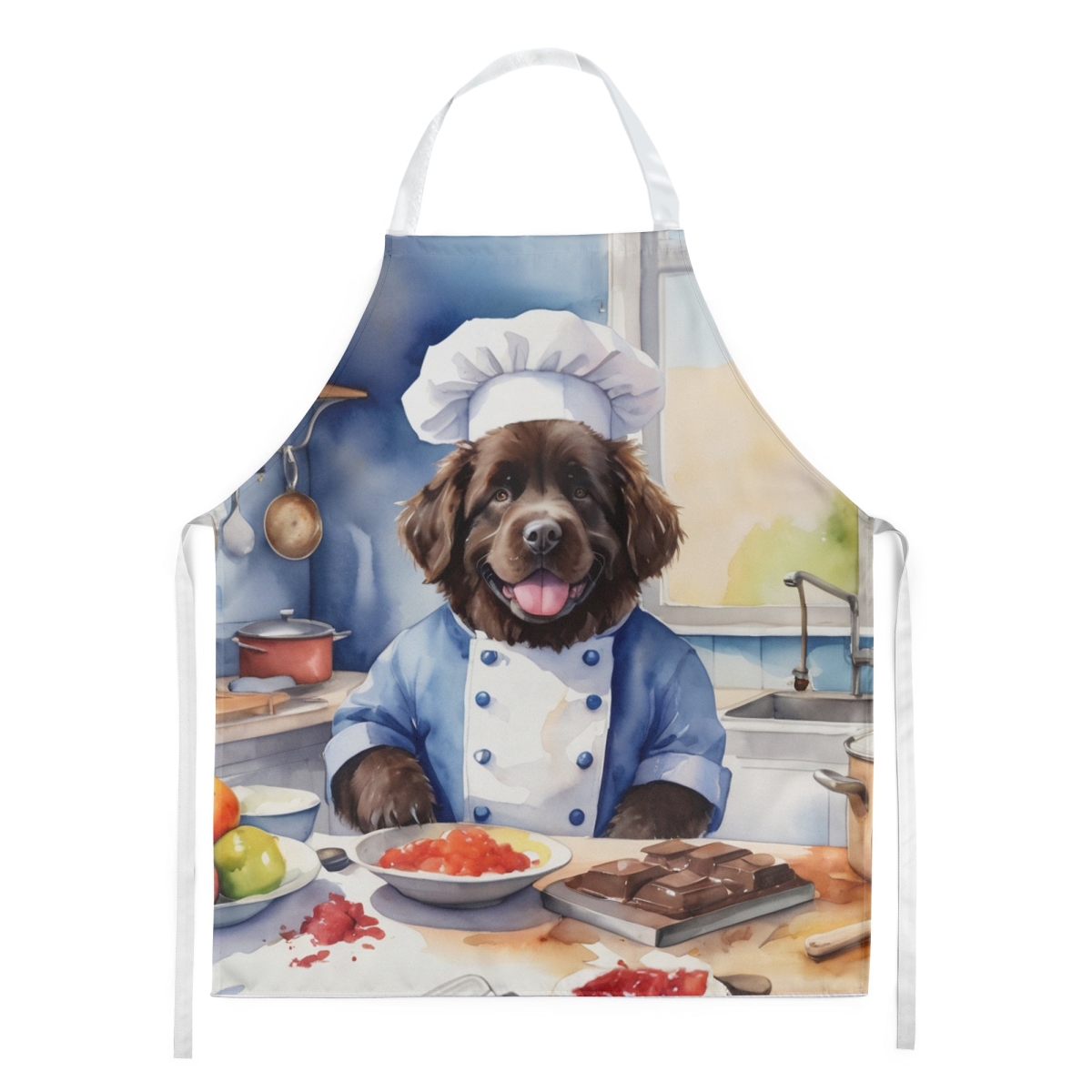 Picture of Carolines Treasures DAC6289APRON 30 x 27 in. foundland The Chef Apron