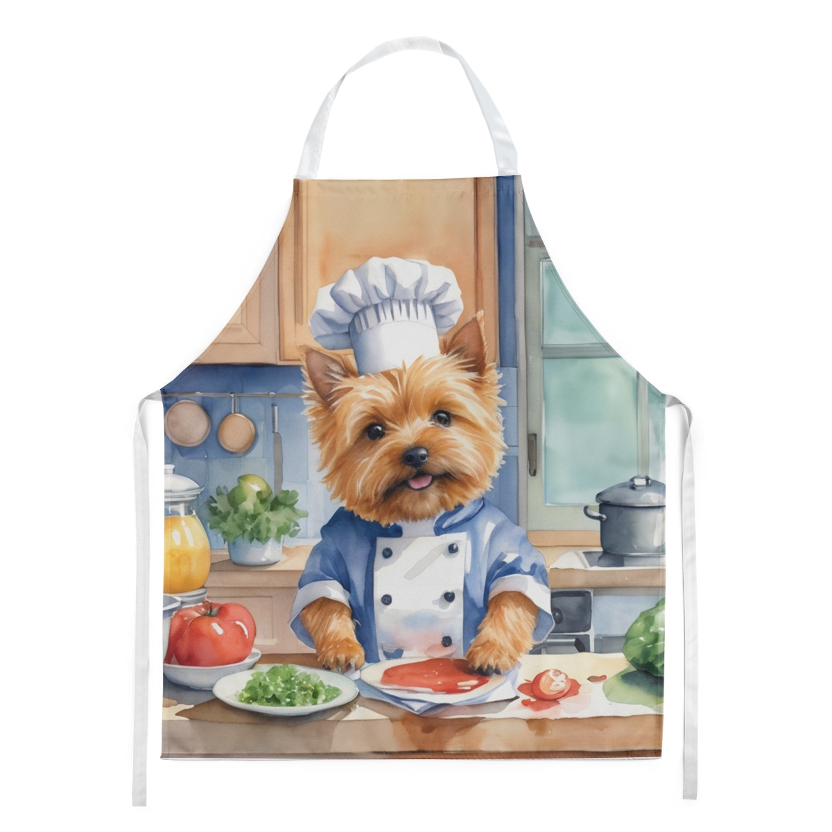 Picture of Carolines Treasures DAC6292APRON 30 x 27 in. Norwich Terrier The Chef Apron