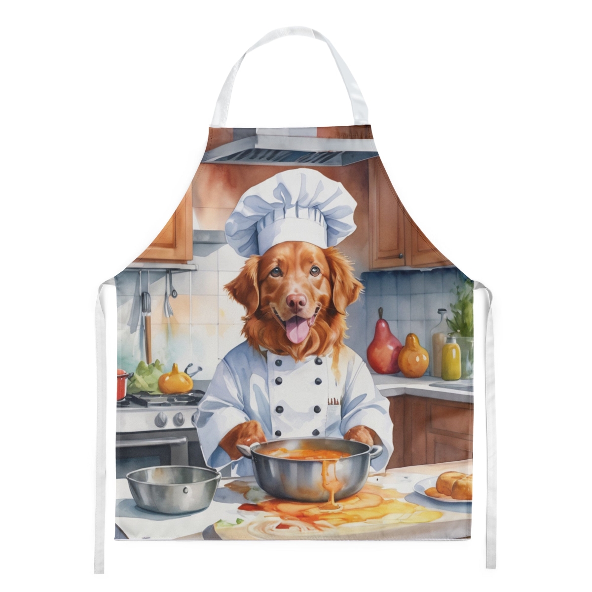 Picture of Carolines Treasures DAC6293APRON 30 x 27 in. Nova Scotia Duck Tolling Retriever The Chef Apron