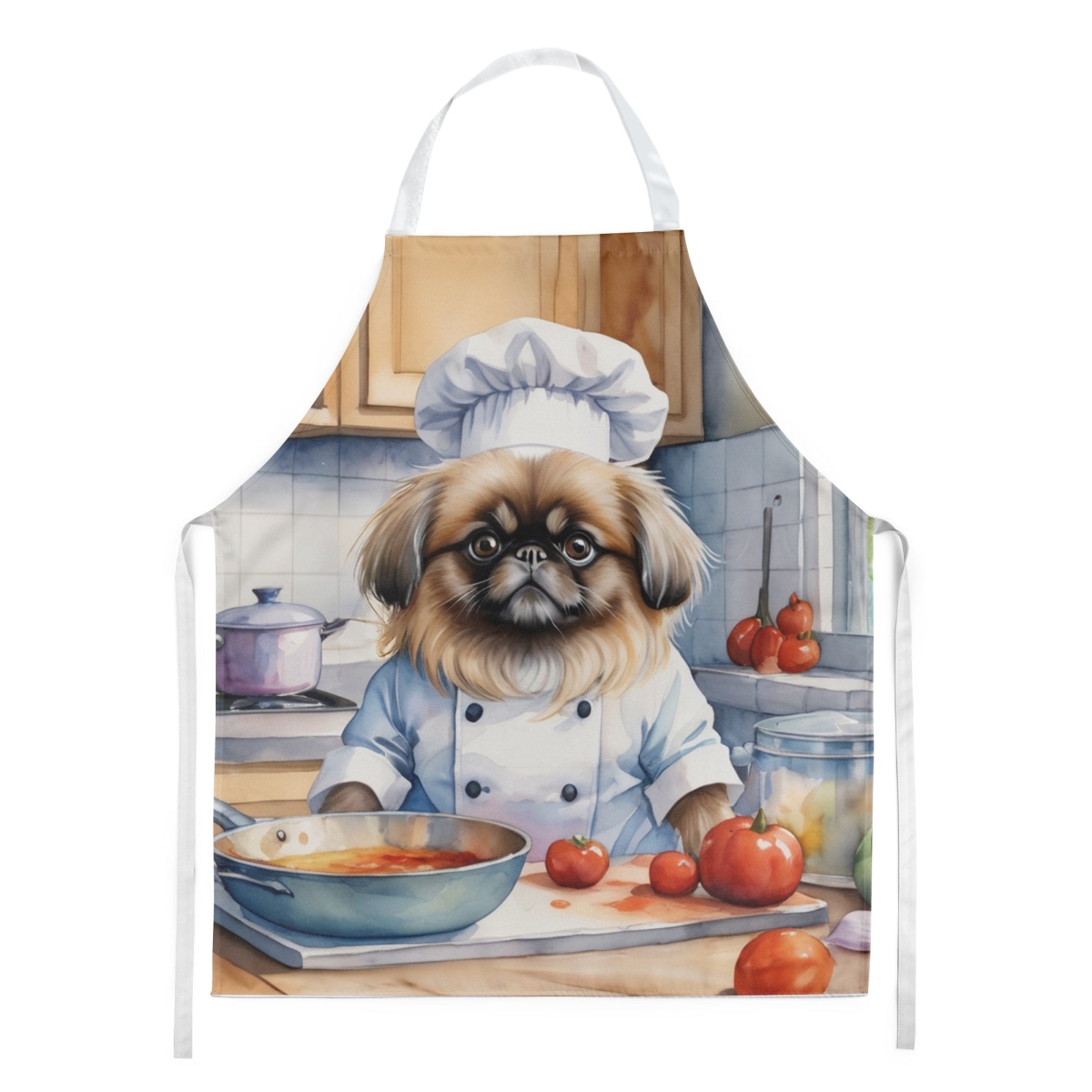 Picture of Carolines Treasures DAC6297APRON 30 x 27 in. Pekingese The Chef Apron